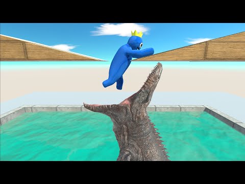 Jump Over The Mosasaurus Pool - Animal Revolt Battle Simulator