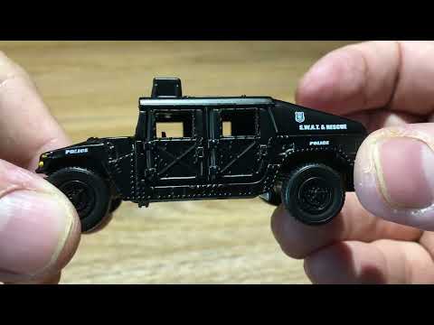 Unboxing 1/64 Johnny lighting Swat humvee