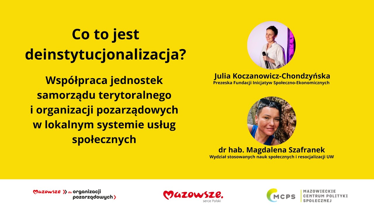 Co to jest deinstytucjonalizacja? Wywiad z dr hab. Magdaleną Szafranek | FISE