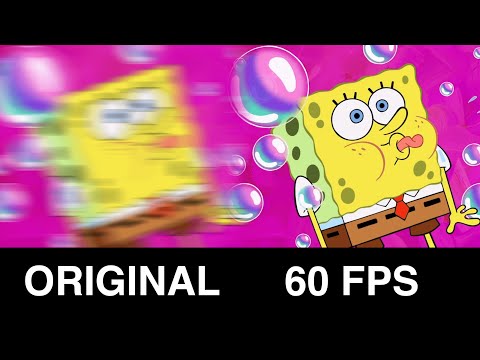 Spongebob SquarePants in 60FPS is AMAZING (Upscaled by AI)
