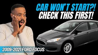 Ford Focus Won’t Start? CHECK THIS FIRST! 🔧 Starter Fuse & Relay Fix (2009-2021)