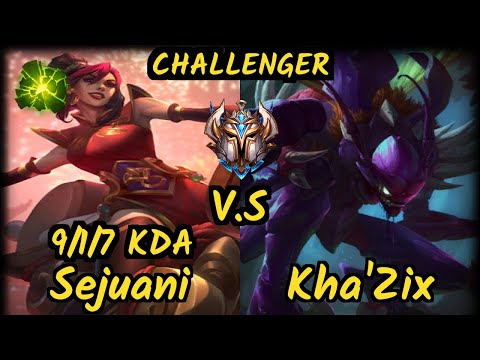 S04 Memento (SEJUANI) vs KHA'ZIX - 9/1/7 KDA JUNGLE CHALLENGER GAMEPLAY - EUW