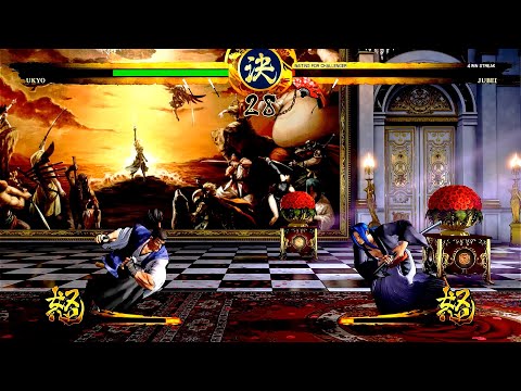 Samurai Shodown 💥 Ukyo Tachibana Vs Jubei ( Level 5 ) Hardest Level. Battle with Master Sword