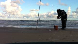 preview picture of video 'Flounder Fishing- Latvia- Lielirbe'