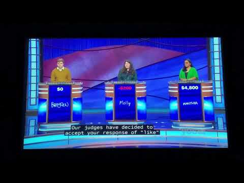 Double Jeopardy, Brayden Smith Day 6 - SCORE CHANGE (1/5/21)