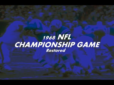 (HD Upscaled) 1968 Championship Game Broadcast - RESTORED