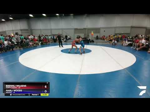 101 Lbs Round 3 (4 Team) - Brennli Wilkens, North Dakota Vs Marli Woods, Indiana 0258