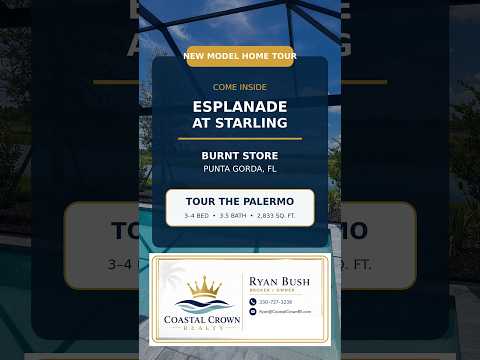 Esplanade at Starling in Punta Gorda, FL | Palermo Model Home Tour | Burnt Store | Home for Sale