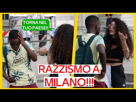 INSULTI RAZZISTI A MILANO [Esperimento Sociale] - prt1| AmadouTV