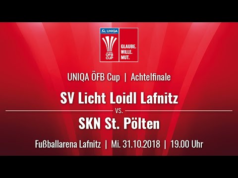 31.10.2018 | 19:00 | SV LICHT-LOIDL Lafnitz vs SKN St. Pölten | UNIQA ÖFB Cup 18/19 | 3. Runde