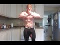 Muscular Bodybuilder Smashing Apples