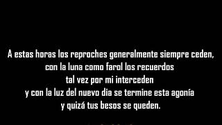 Alfredo Olivas - A Estas Horas (Letra)