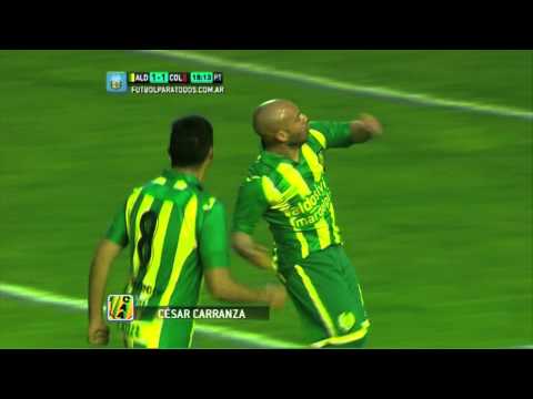 Gol Carranza.  Aldosivi  1 - Colón 1. B Nacional. Fecha 4. Fútbol Para Todos.