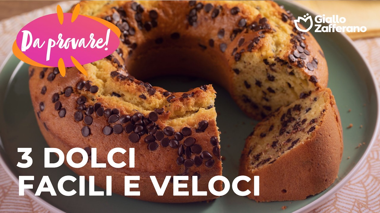 3 DOLCI FACILI E VELOCI! 🍰 Ricette salvacena e perfette per la colazione✨