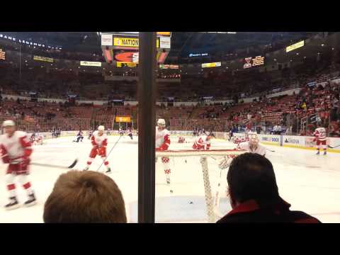 Wings Heading Into Warm ups Vs. Islanders 12/23/13