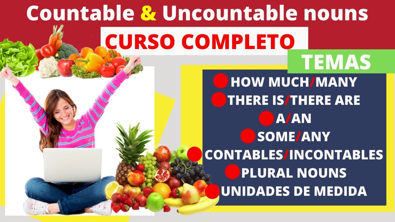 Countable and Uncountable Nouns | Sustantivos Contables e Incontables en Inglés | CURSO COMPLETO