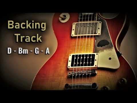 Pop Rock BACKING TRACK D Major | D Bm G A | 80 BPM | Guitar Backing Track