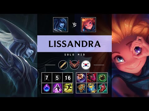 Lissandra Mid vs Zoe - KR Grandmaster Patch 25.10