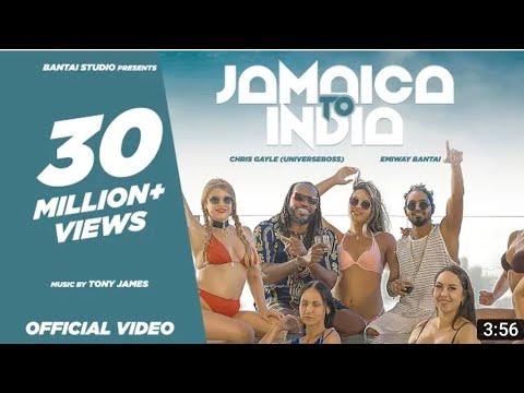 Emiway Bantai X Chris Gayle (Univereboss) Jamaica To India (Official Video)