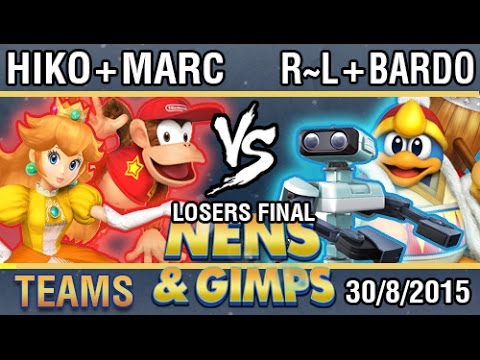 Nens&Gimps - Hikotsu + Marcbri VS El_Bardo + Robo~Luigi Teams S4 Losers Final - Top 8