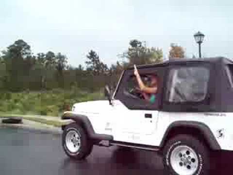 Amanda Pushing JEEP