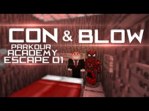 Minecraft Escape: MinecraftBlow & Con - Parkour Academy PART 1