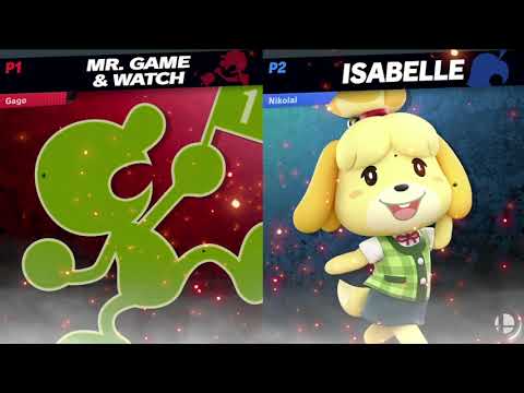 Gago (Mr. Game & Watch x3) vs Nikolai (Isabelle x3)