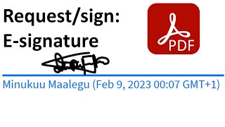 How to request E-signature or sign a PDF using Adobe Acrobat