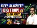 Nifty Levels For 10 July Bank Nifty Levels Option Chain Analysis GOLD ANALYSIS