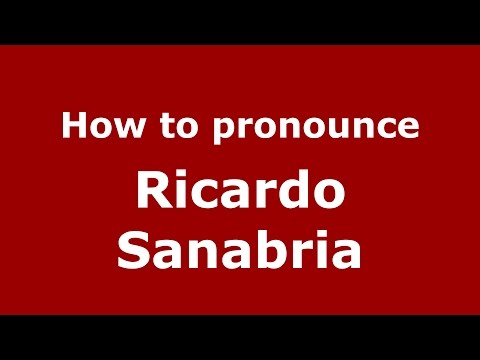 How to pronounce Ricardo Sanabria (Spanish/Argentina) - PronounceNames.com