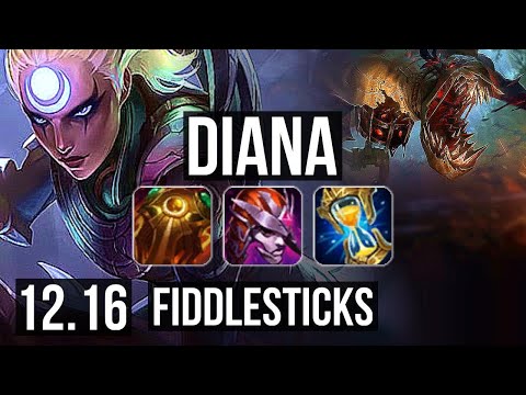 DIANA vs FIDDLESTICKS (JNG) | 8/0/8, 65% winrate, Legendary | EUW Master | 12.16
