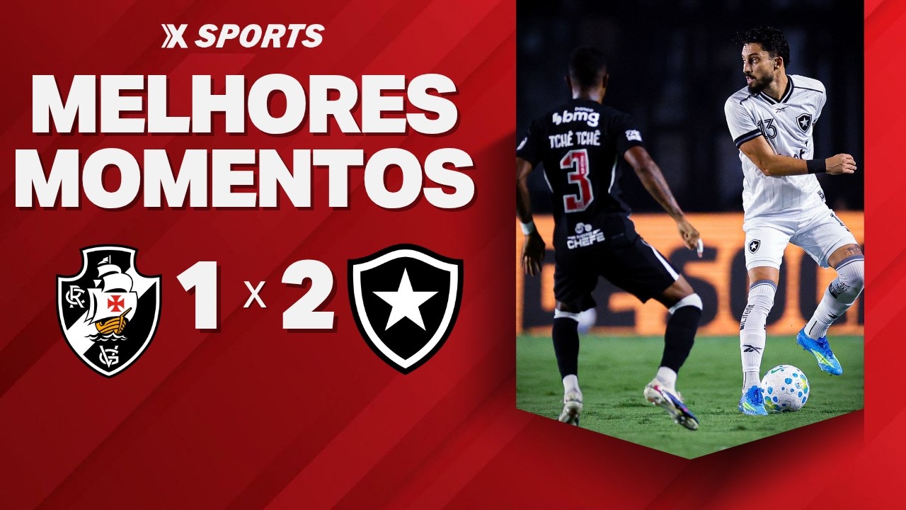 VASCO 1 X 2 BOTAFOGO - MELHORES MOMENTOS - BRASILEIRÃO