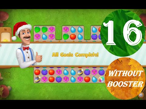 Gardenscapes Level 16 - [17 moves] [2022] [HD] solution of Level 16 Gardenscapes [No Boosters]