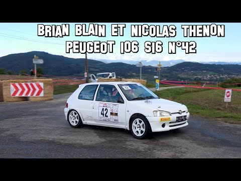 Rallye des Vallons Ardéchois 2022 - Peugeot 106 S16 N°42 - Brian BLAIN et Nicolas THENON