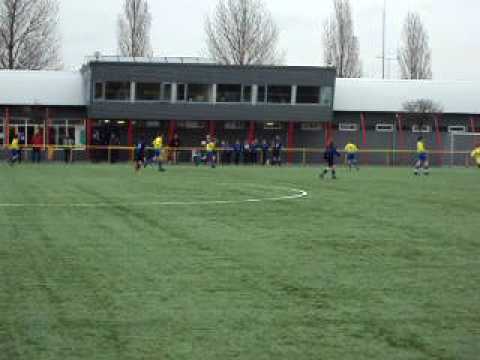 Seizoen 2009/2010 FC Zoetermeer D2 thuis tegen Blauw Zwart D op 27 maart 2010