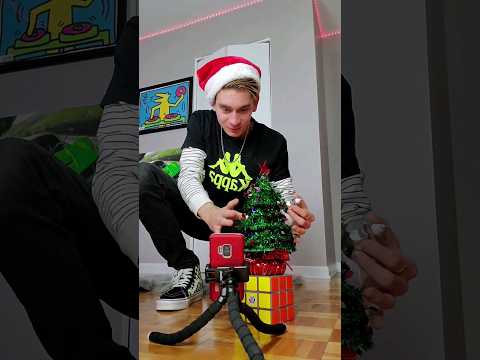 Giant Christmas Tree Illusion! 😳🎄 #shorts