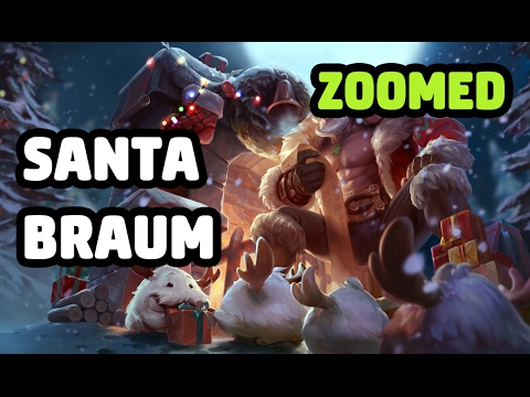 SANTA BRAUM SKIN ZOOMED SPOTLIGHT - LEAGUE OF LEGENDS