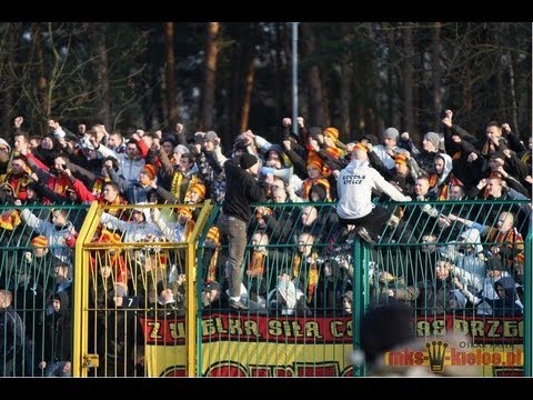 Stal Stalowa Wola - Korona Kielce (21.03.09r.) doping + oprawa [HQ]