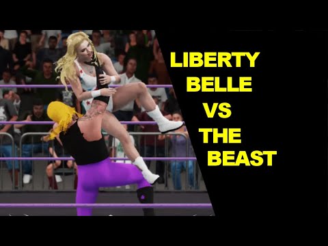 WWE 2K18 Liberty Belle vs The Beast - Mixed Match