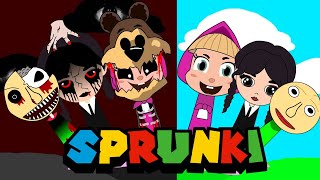 Incredibox Sprunki OC  - News Characters 2 /  Wednesday Addams , Baldi ,Masha and Bear , Rabbyd