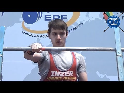 Marichev Ilia - 1st Place 59 kg sub jr - EPF Classic Championships 2019 - 588.5 kg Total