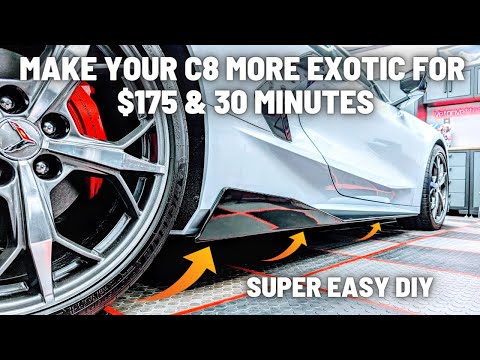 5VM SIDE SKIRT DIY INSTALL FOR YOUR C8 CORVETTE | CRAZY SIMPLE DIY | C8 Z06 GIVEAWAY NOW LIVE!