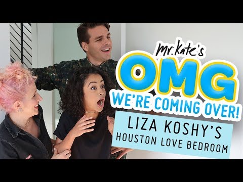 Liza Koshy's Houston Love Bedroom Makeover | OMG We're Coming Over | Mr. Kate Video