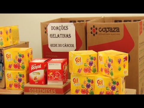 Claretiano arrecada gelatinas para Rede do Câncer