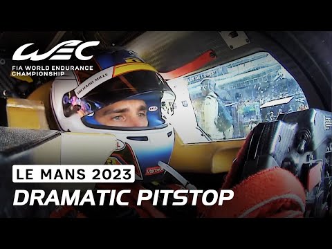 Dramatic Last Pitstop for the Ferrari Hypercar #51 I 2023 24 Hours of Le Mans I FIA WEC