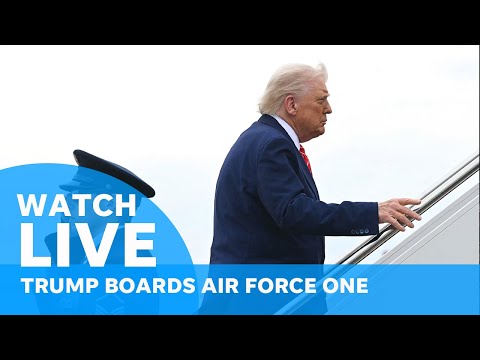 LIVE: Donald Trump departs Washington, DC for Florida to attend road dedication