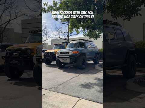 Toyota FJ Cruiser King Lift BMC and 35” Tires on KMC Lobo Wheels #88rotorsoffroad
