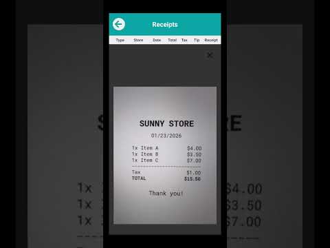 Free Receipt Scanner