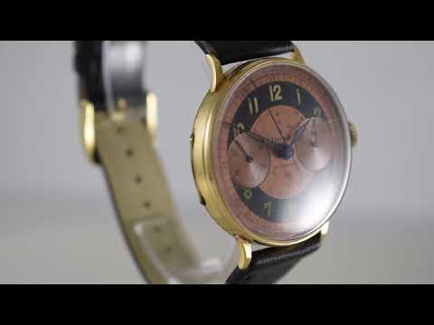 Doxa vintage Valjoux 22 chronograph in gold