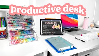 my new productive desk setup tour! 🌟